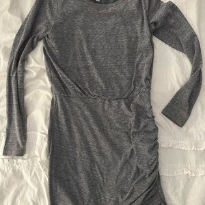 Leith Gray Long Sleeve Dress